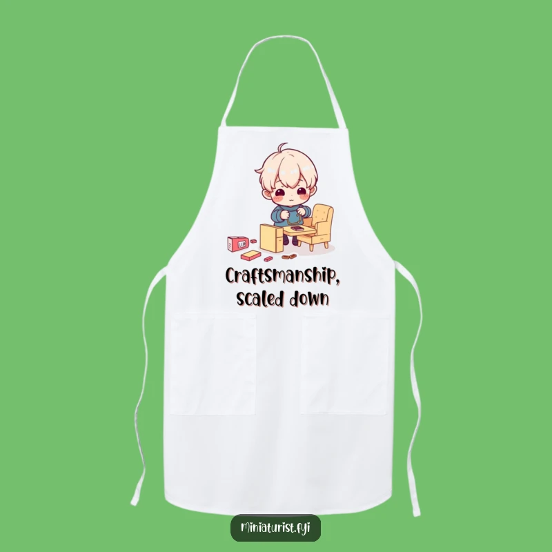 Funny Tiny Furniture Assembler Apron: Hilarious Kitchen Wear for DIY Chefs