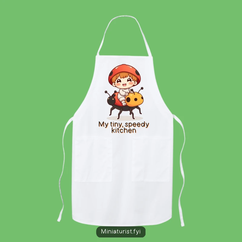 Funny Ladybug Rider Apron: Cook with Joy Tiny Steed Adventure, Hilarious Gift
