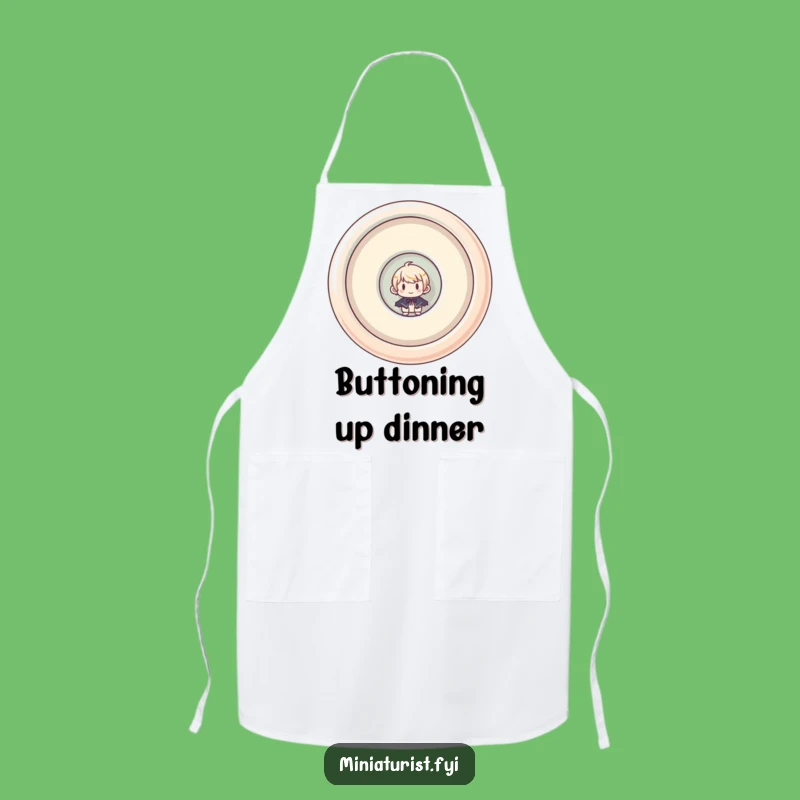 Funny Miniaturist Button Apron: Sew Fun, Peek with Style
