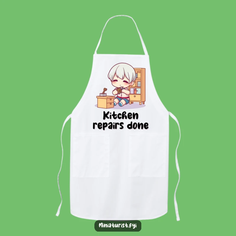 Funny Tiny Fixer Apron: Protect Yourself with Humor, Gift!