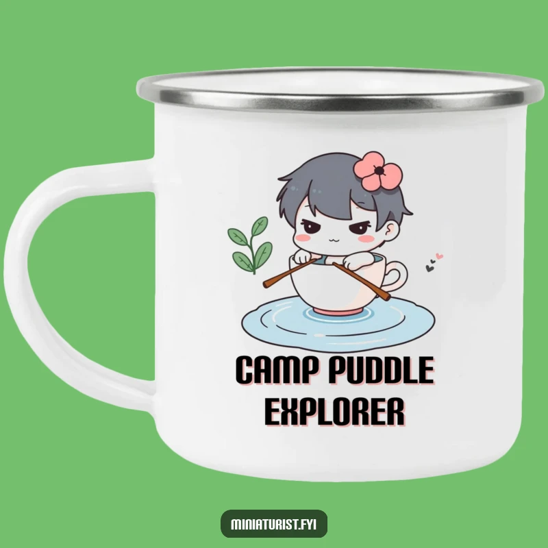 Funny Determined Mini Camping Mug Teacup Expedition Gear