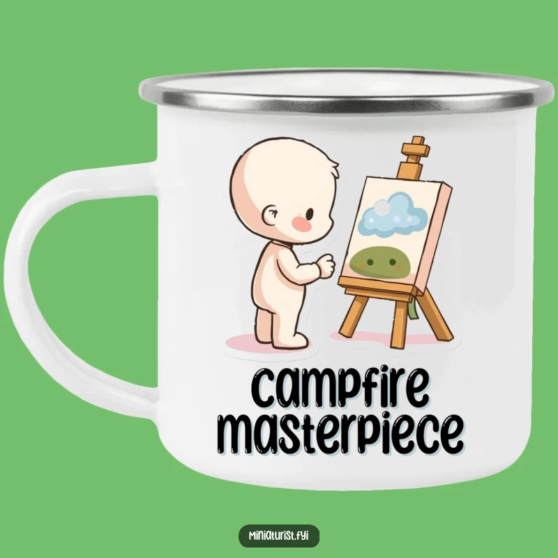Funny Proud Artist Camping Mug: Artful Adventures, Hilarious Gift!