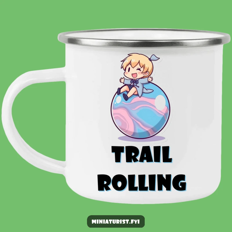 Funny Marble Rider Camping Mug: Adventure Brews - Perfect Funny Gift for Campers!