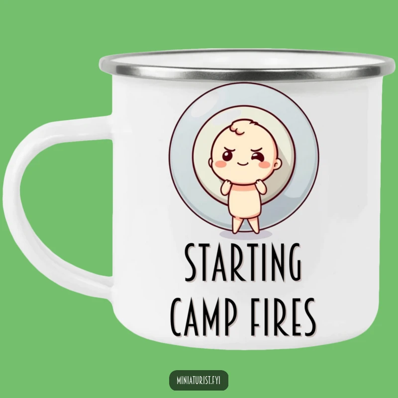 Funny Button Pusher Camping Mug: Adventure Fuel, Epic Effort, Perfect Funny Gift