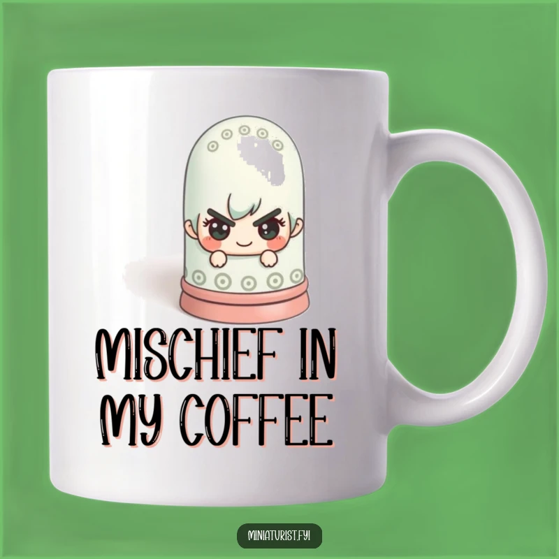 Funny Mischief Thimble Mug - A Playful Secret for Coffee Lovers!