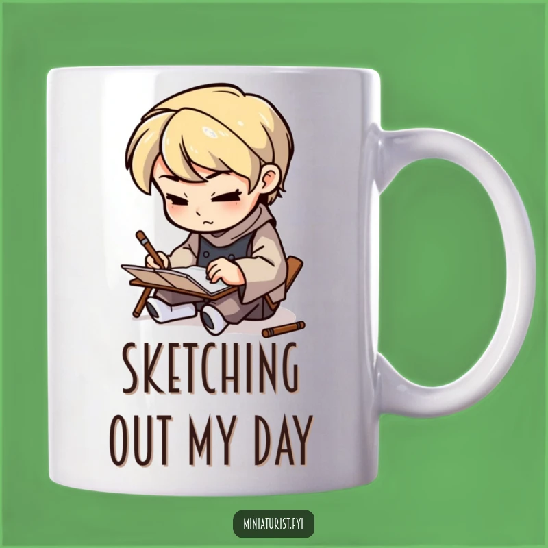 Funny Artisan Sketcher Mug: Small Pad, Big Ideas, Perfect Humorous Gift!