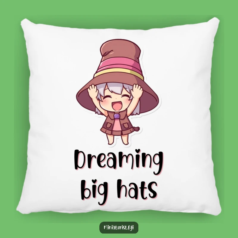 Funny Oversized Hat Pillow: Cozy Miniature Style, Hilarious Decor