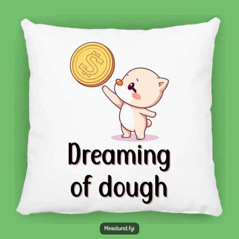 Funny Coin Balancing Character Pillow: Comfy Cuteness and Comedic Relief