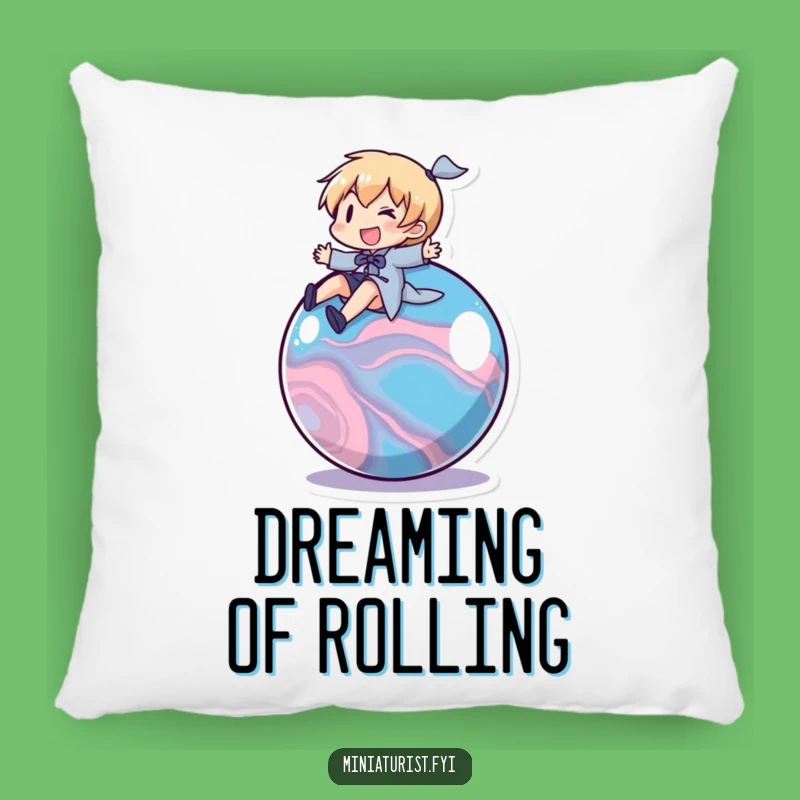 Funny Marble Rider Pillow: Adventure Comfort - The Ultimate Funny Accent Pillow!
