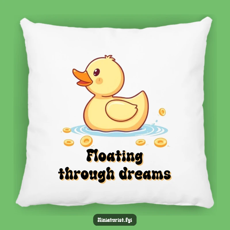 Funny Rubber Ducky Cereal Flake Pillow: Cozy Up with Humor