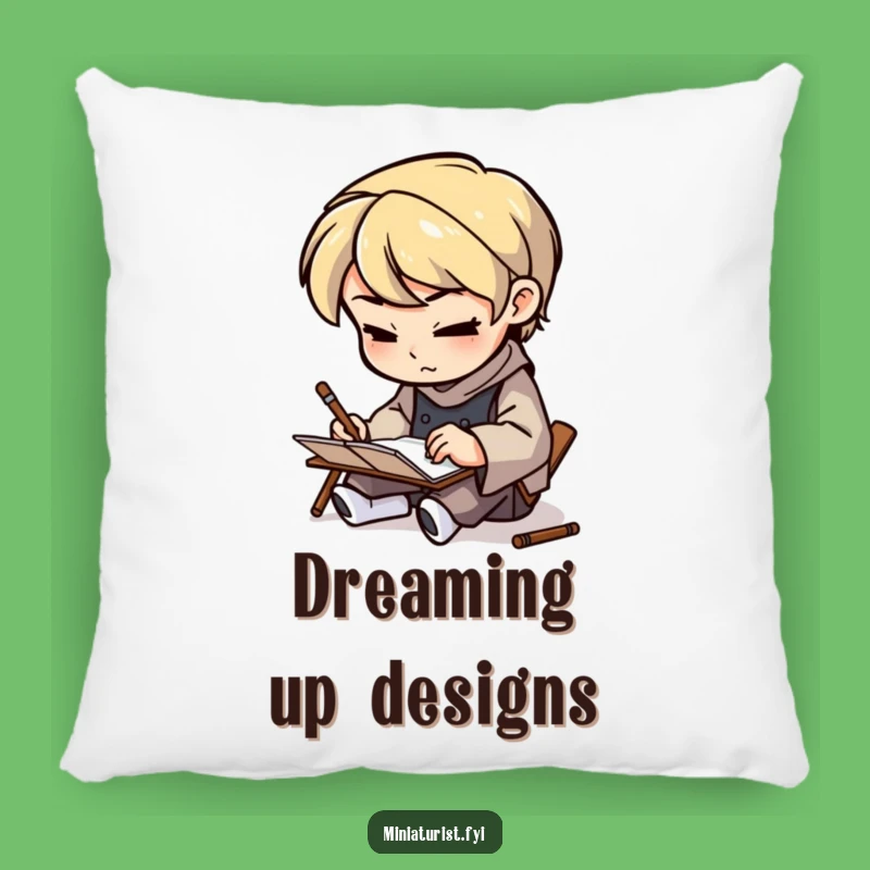 Funny Artisan Sketcher Pillow: Cozy Comfort for Creators, Gift!
