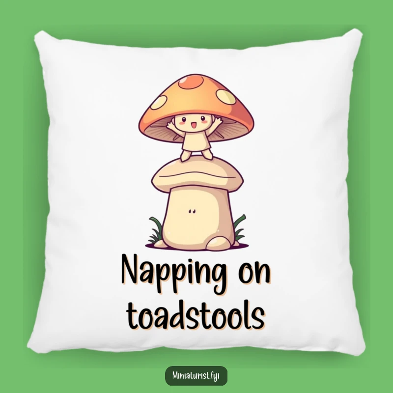 Funny Mushroom Balance Pillow: Cozy Whimsy, Perfect Funny Accent, Gift