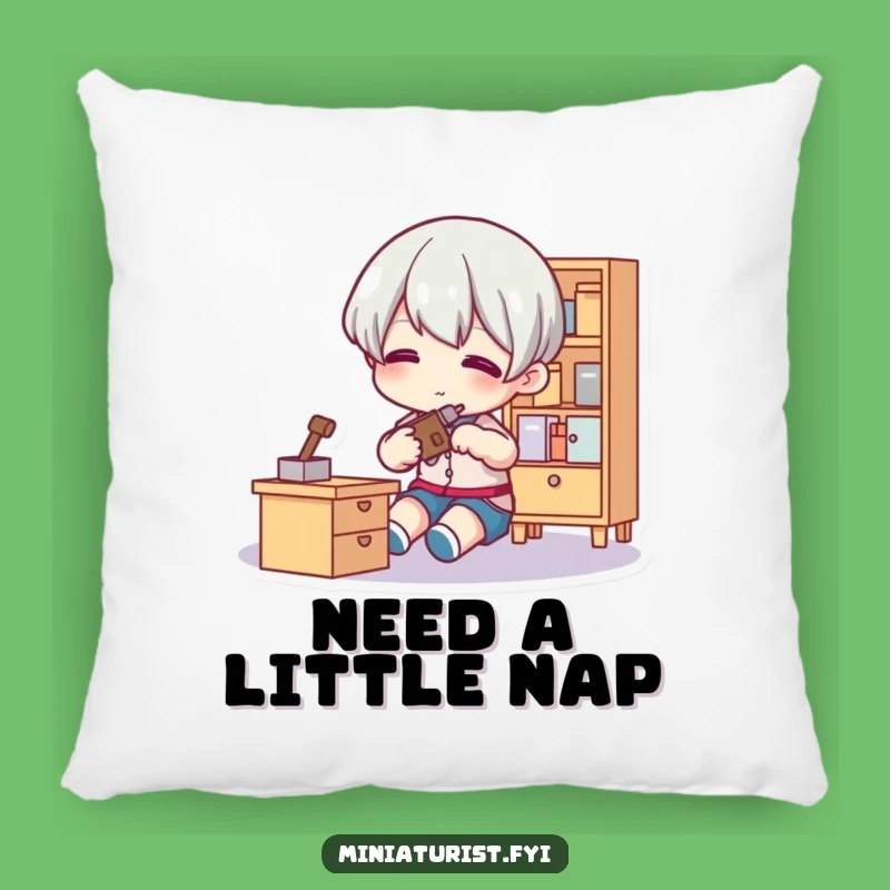 Funny Tiny Fixer Pillow: Cozy Comfort for the Handy, Gift!