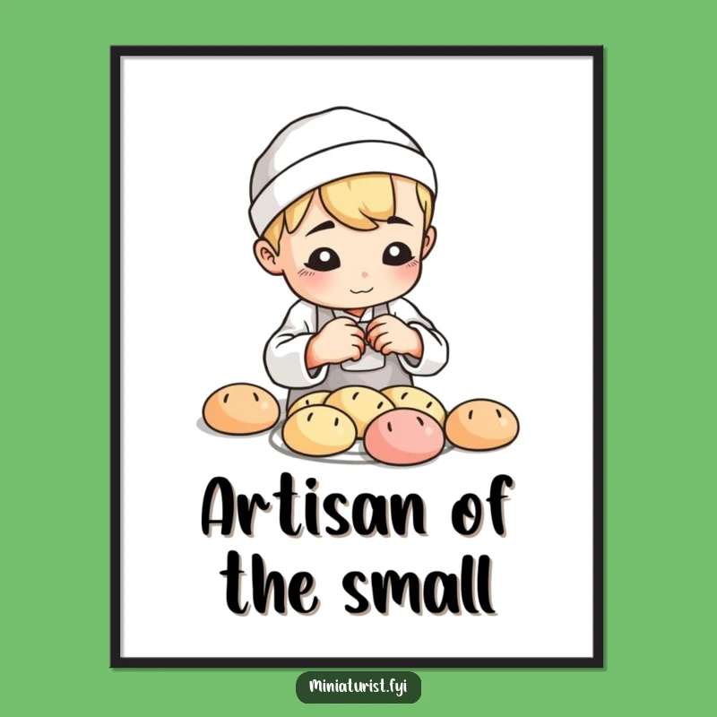 Funny Baker Loaf Digital Art: Instant Whimsy for Your Baking Space