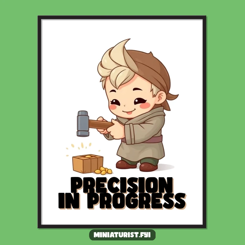 Funny Artisan Hammer Digital Art: Instant Inspiration for Focused Creators