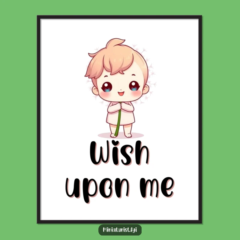 Funny Proud Dandelion Seed Digital Print - Inspire Achievement