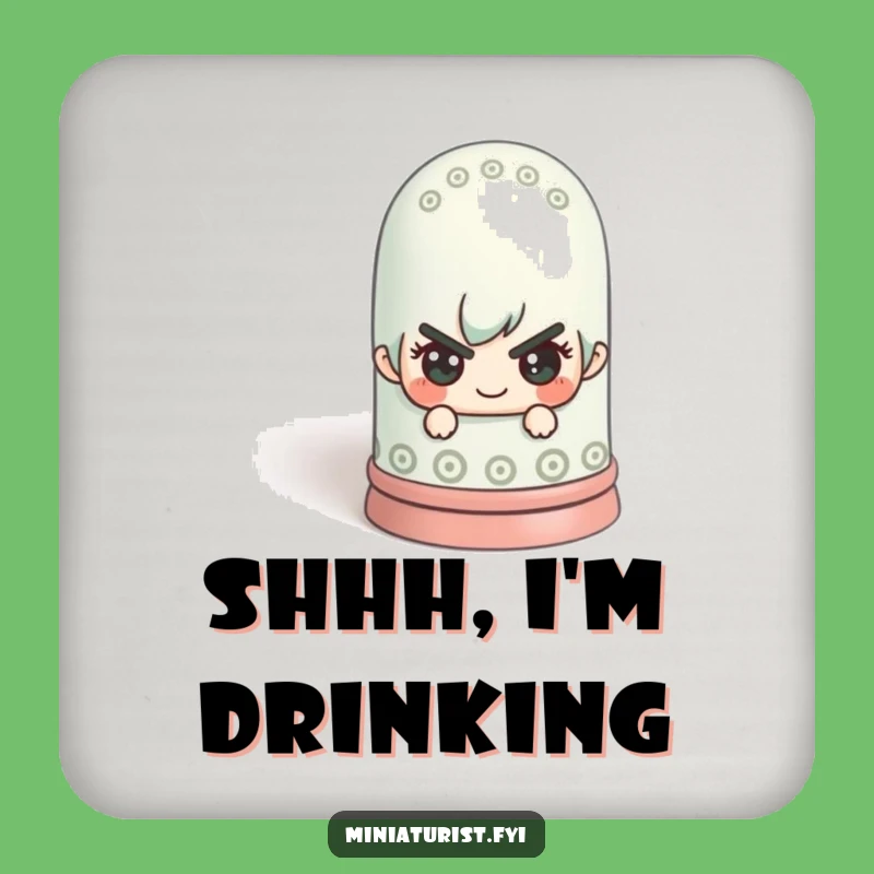 Funny Mischief Thimble Coasters - Protect Surfaces with Playful Secrets!