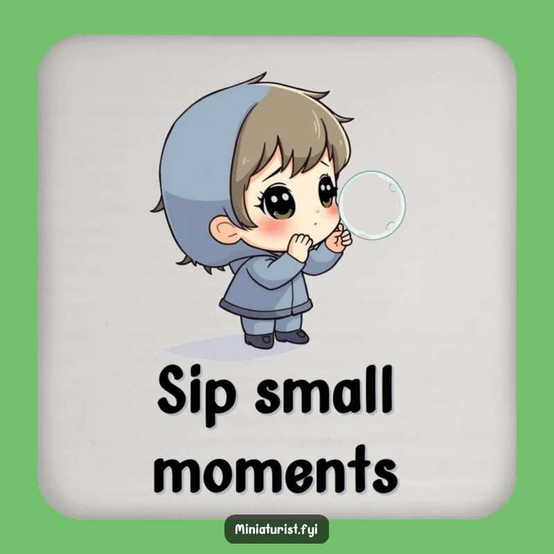 Funny Dewdrop Wonder Coaster - Protect Surfaces with Wonder