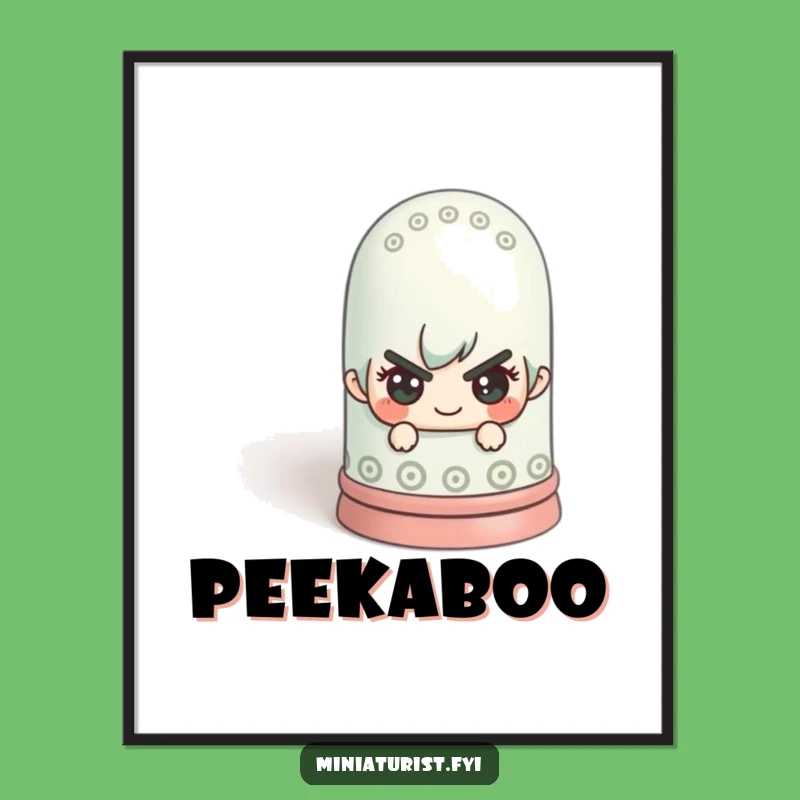 Funny Mischief Thimble Poster - Playful Art for Your Walls!