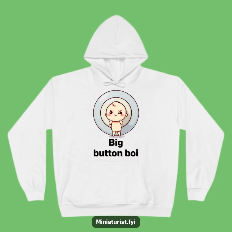 Funny Button Pusher Hoodie: Determined Comfort, Epic Motivation, Perfect Funny Gift