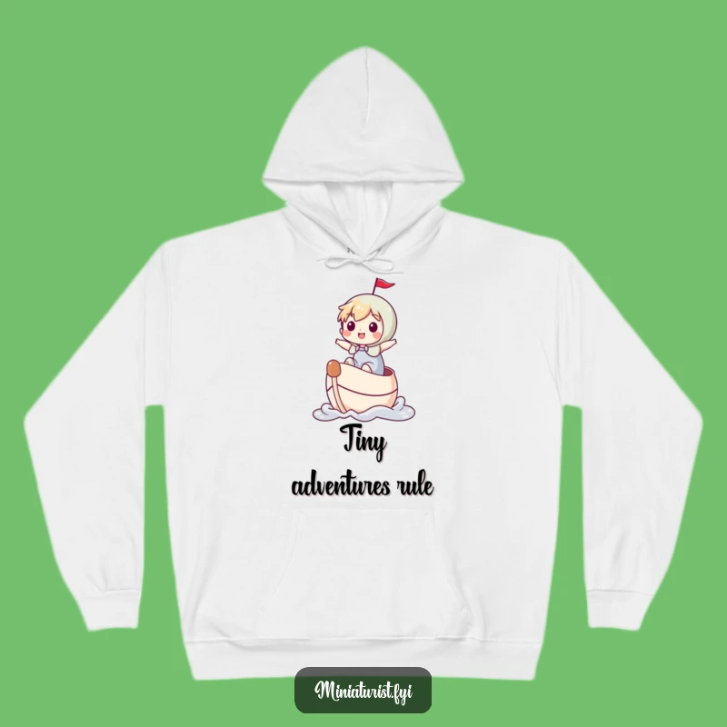 Funny Tiny Rider Hoodie: Cozy Voyage, Perfect Humorous Gift
