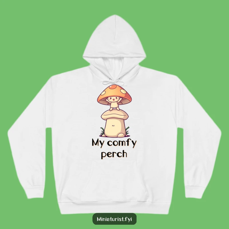Funny Mushroom Balance Hoodie: Cozy Whimsy, Perfect Funny Gift