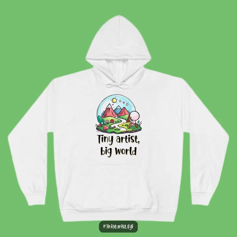 Cozy Funny Artist Landscape Hoodie: Warm Comfort for Creative Souls