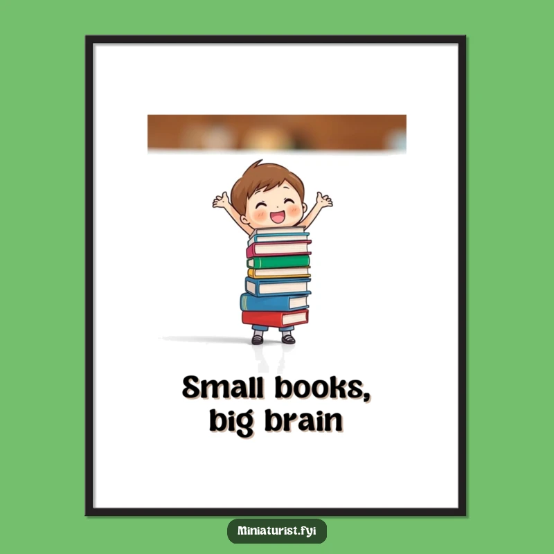 Free Printable Book Balance Art - Funny Downloadable Decor for Bookish Spaces