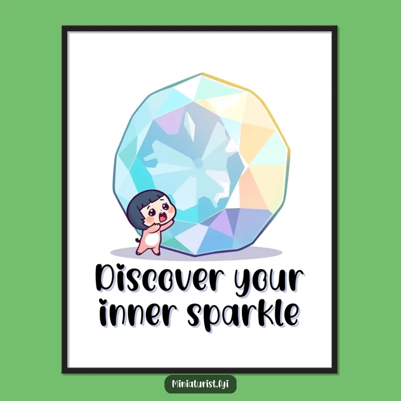 Free Printable Gem Discovery Art - Sparkling Downloadable Wall Decor