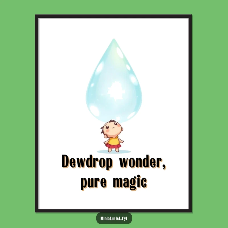 Free Printable Wall Art: Dewdrop Awe Inspirational Downloadable Decor