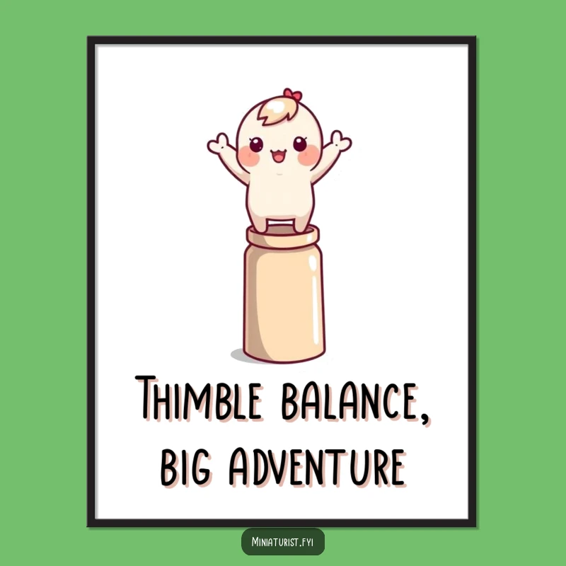 Free Printable Wall Art: Thimble Balancer's Dynamic Downloadable Decor