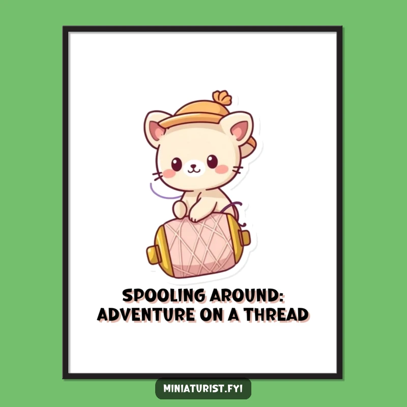 Free Printable Wall Art: Thread Adventure! Funny Downloadable Decor