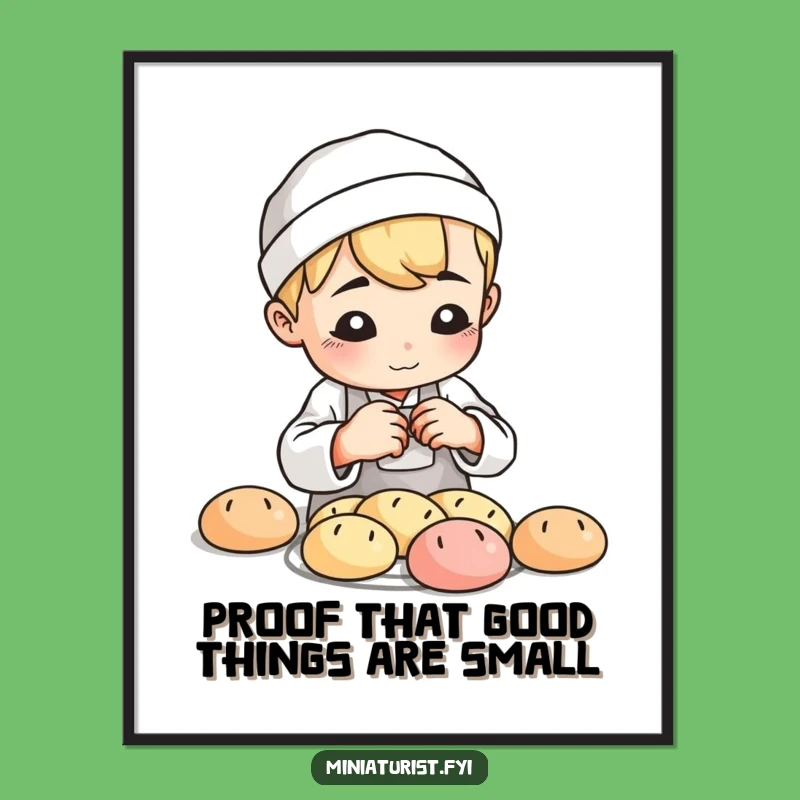 Funny Free Printable Wall Art: Baker's Tiny Creations, Quirky Downloadable Decor