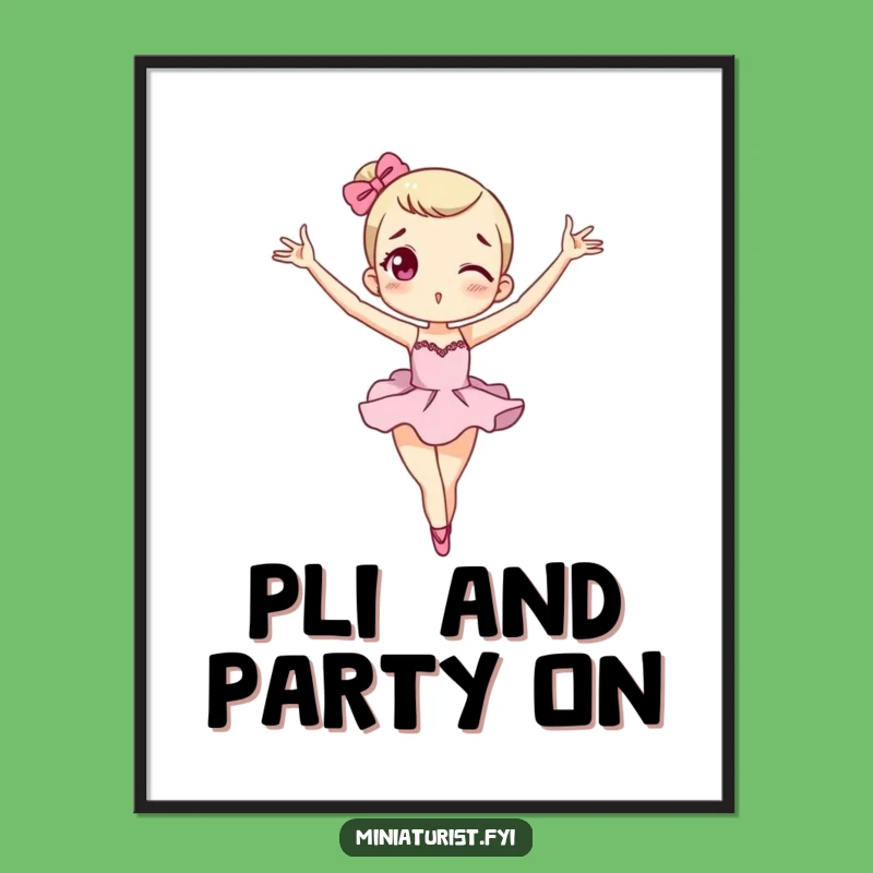 Whimsical Ballet Art Print: Free Printable Dancer Character Decor