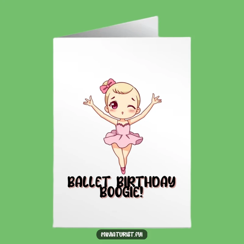 Ballet Macaron Birthday Card: Free Printable Dancer Gift