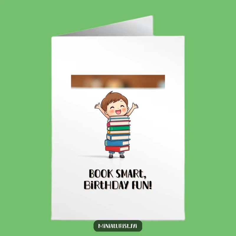 Free Printable Book Balance Birthday Card - Funny Downloadable Gift for Readers