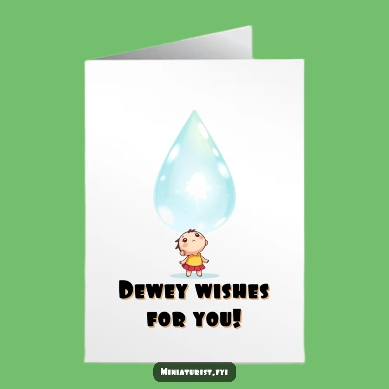 Free Printable Birthday Card: Dewdrop Wonder DIY Gift