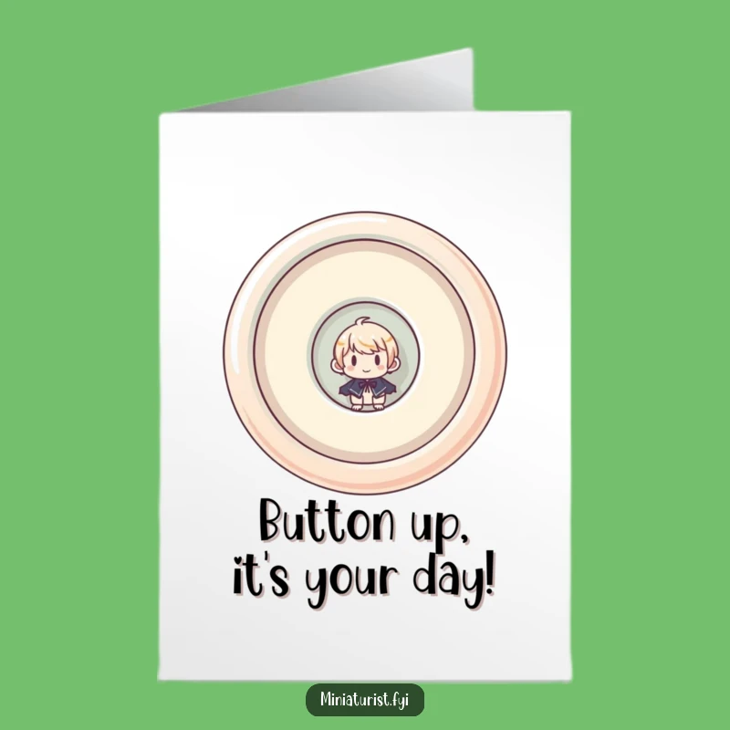 Free Printable Birthday Card: Mini Peek-a-Boo Button, Funny Downloadable Gift