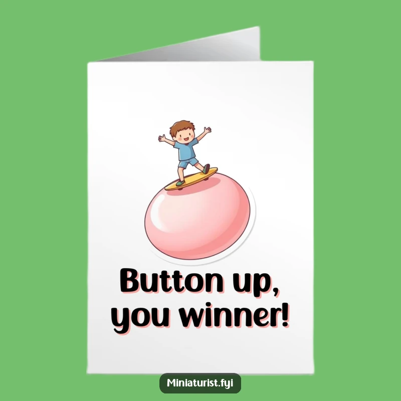 Free Printable Button Surfer Congrats Card - Awesome Downloadable Gift