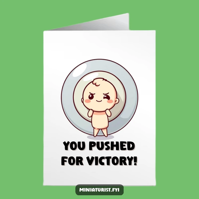 Free Printable Congrats Card: Big Button Success for Your Major Achievement