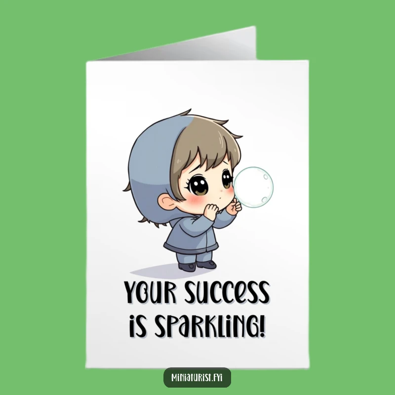 Free Printable Congrats Card: Dewdrop Wonder Character, Hilarious Downloadable Gift