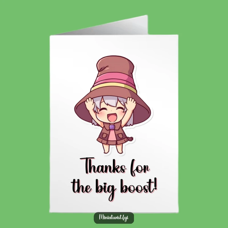 Free Printable Big Hat Thank You Card - Funny Downloadable Gift of Appreciation