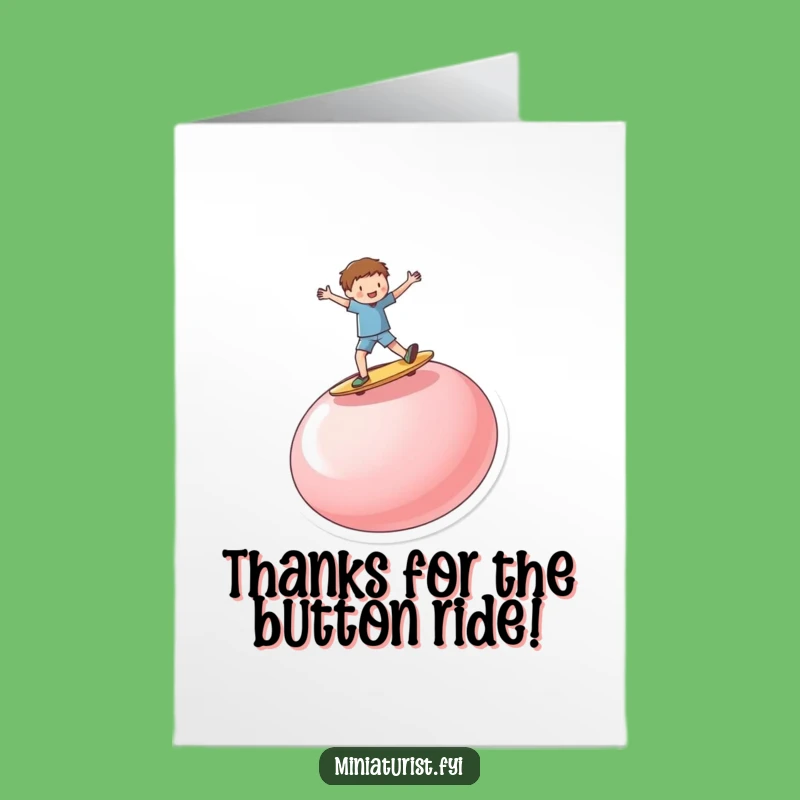 Free Printable Button Surfer Thank You Card - Coolest Downloadable Gift