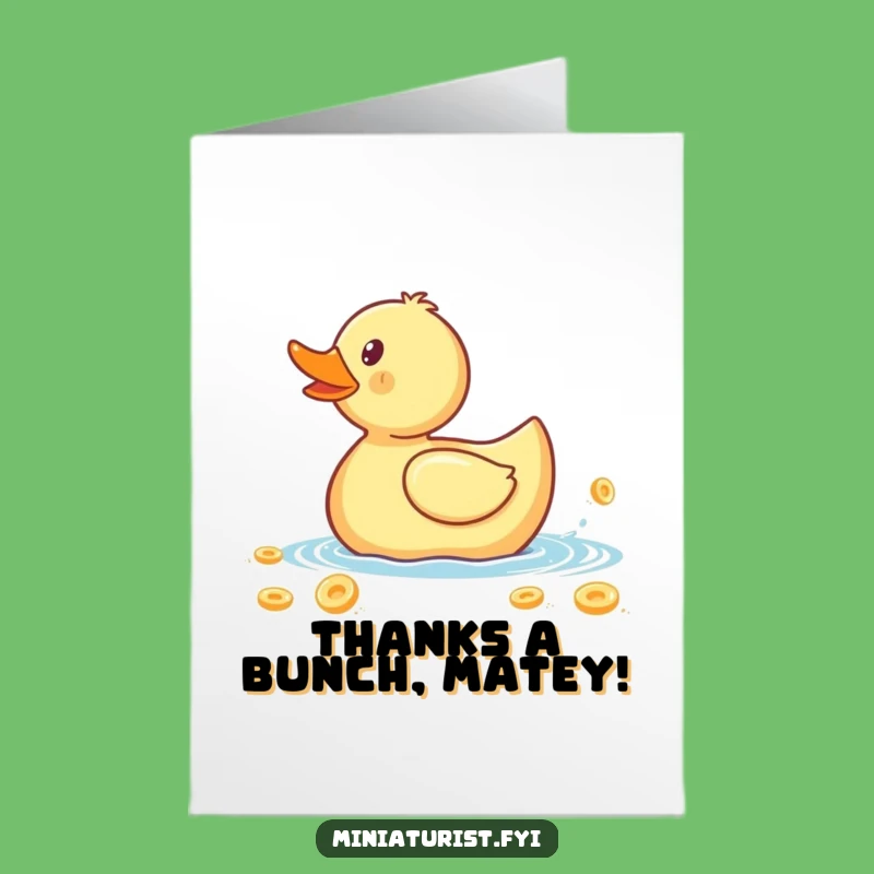 Free Printable Thank You Card: Duck Flake Gratitude, Hilarious Downloadable Gift
