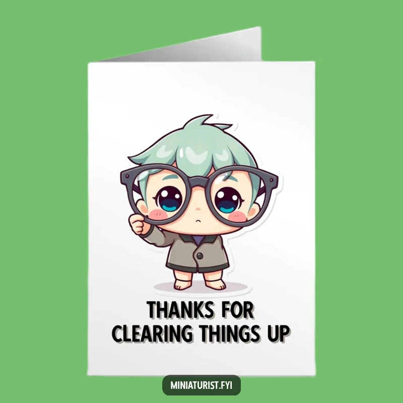 Free Printable Thank You Card: Giant Specs Gleam, Heartfelt DIY Downloadable Appreciation Gift