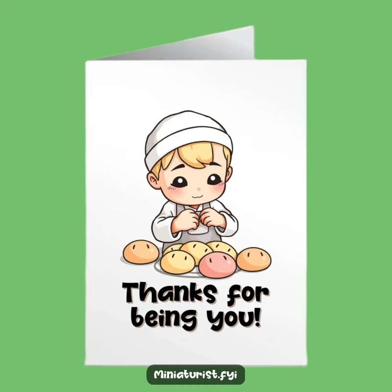 Funny Free Printable Thank You Card: Baker's Tiny Dough, Delightful Downloadable Gift
