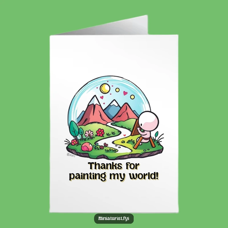 Funny Free Printable Thank You Card: Artist's Small Wonders, Delightful Downloadable Gift