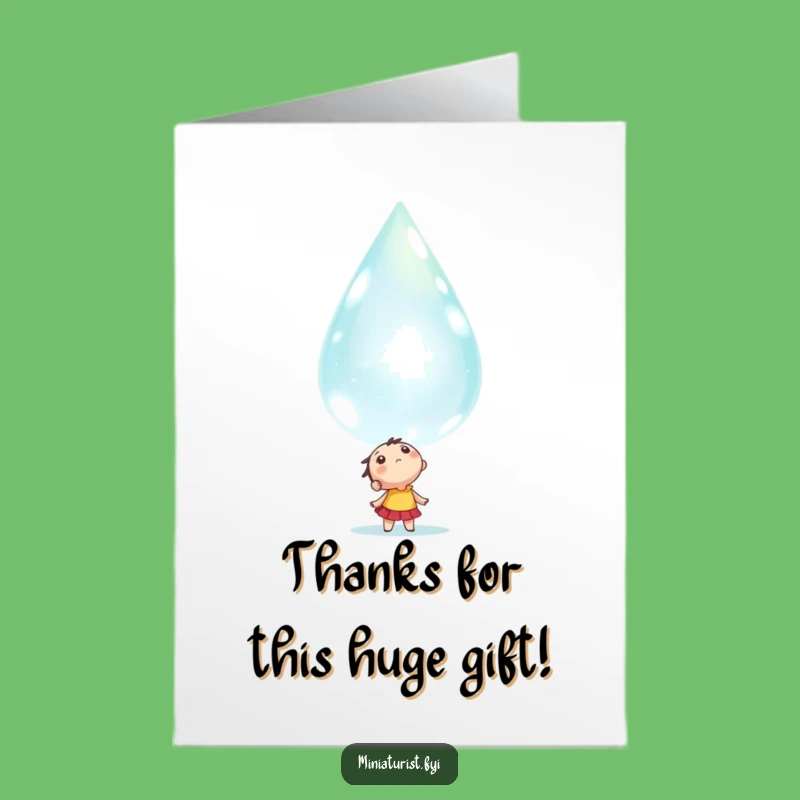 Free Printable Thank You Card: Dewdrop Gratitude Wonder DIY