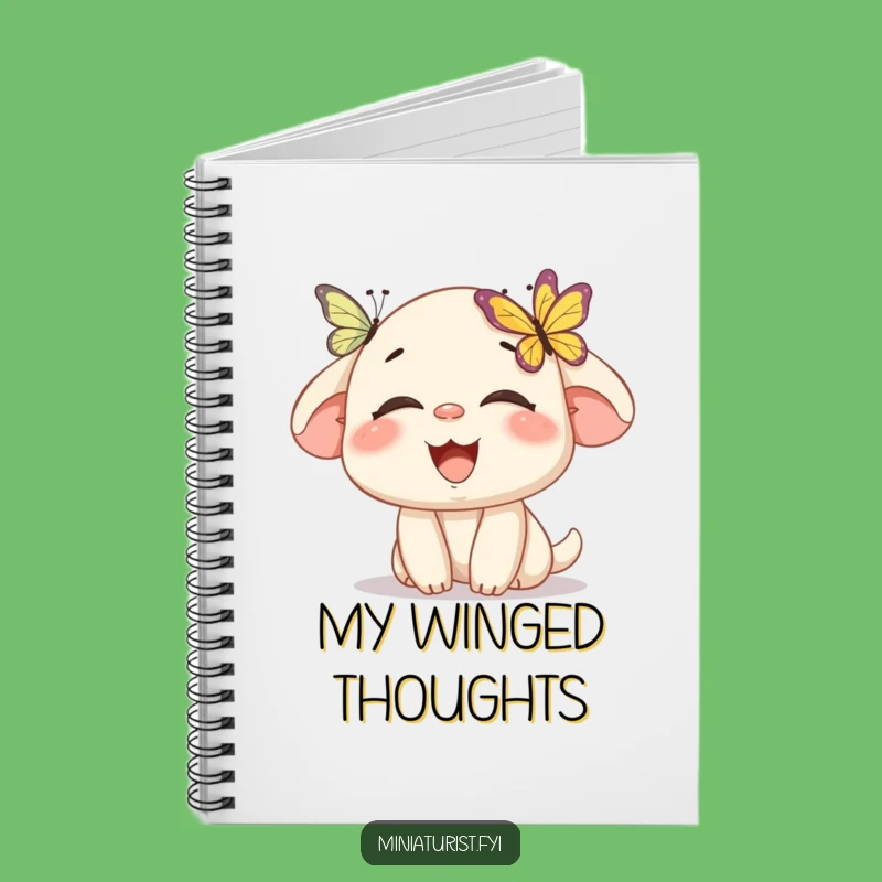 Funny Laughing Notebook: Mini Character Butterfly Nose, Ideal Funny Gift for Journaling