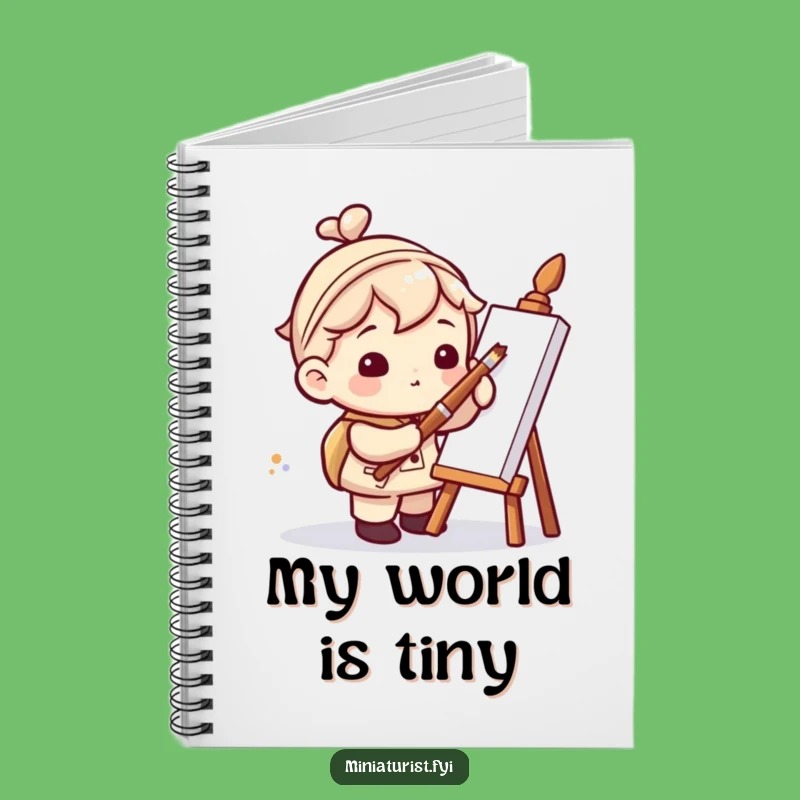 Funny Miniaturist Artist Notebook: Jot Down Ideas with Big Laughs